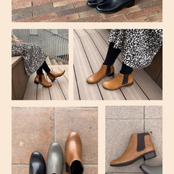 【アシオト】神戸の靴職人が作った♪超軽量・純国産レザーサイドゴアブーツモデルサイズ26.0cmまで対応商(A90730) 1枚目の画像