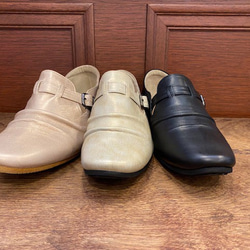 神戸の靴職人が作った♪超軽量・純国産レザースリッポンシューズ(A3204) 1枚目の画像