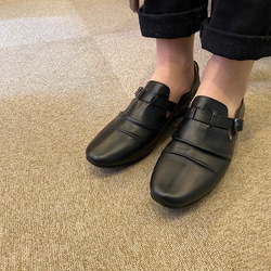 神戸の靴職人が作った♪超軽量・純国産レザースリッポンシューズ(A3204) 7枚目の画像
