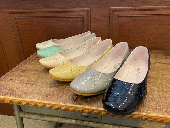 【アシオト】神戸の靴職人が作った♪超軽量・純国産レザーパンプス♪(A3238) 2枚目の画像