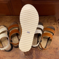 【アシオト】神戸の靴職人が作った♪超軽量・純国産レザーサンダル♪（A7015）※セール商品 5枚目の画像