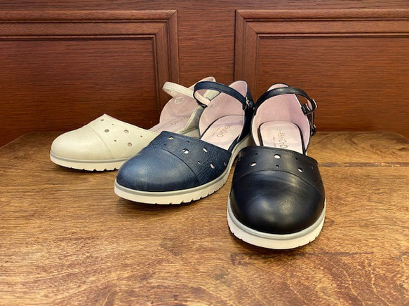 【アシオト】神戸の靴職人が作った♪超軽量・純国産レザーセパレートシューズ(A2511) 2枚目の画像