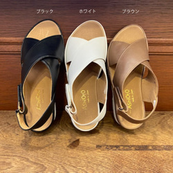【アシオト】神戸の靴職人が作った♪超軽量・純国産レザーサンダル♪（A7415） 3枚目の画像