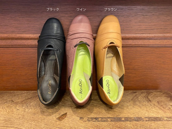 【アシオト】神戸の靴職人が作った♪超軽量・純国産レザーパンプス(A1501) 3枚目の画像