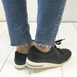 【アシオト】神戸の靴職人が作った♪超軽量・純国産レザースニーカー♪モデルサイズ26.0cmまで対応商品（3EA1541） 6枚目の画像