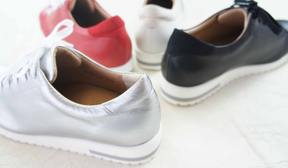 【アシオト】神戸の靴職人が作った♪超軽量・純国産レザースニーカー♪モデルサイズ26.0cmまで対応商品（3EA1541） 7枚目の画像