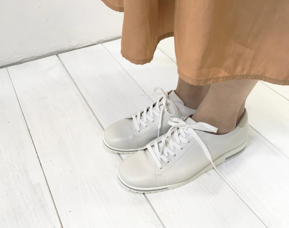 【アシオト】神戸の靴職人が作った♪超軽量・純国産レザースニーカー♪　モデルサイズ26.0cmまで対応商品（A1541） 9枚目の画像