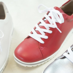 【アシオト】神戸の靴職人が作った♪超軽量・純国産レザースニーカー♪モデルサイズ26.0cmまで対応商品（3EA1541） 8枚目の画像