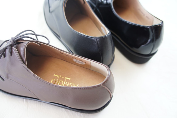 【アシオト】神戸の靴職人が作った♪超軽量・純国産レザーマニッシュシューズ♪（A1536） 2枚目の画像