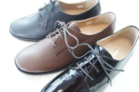 【アシオト】神戸の靴職人が作った♪超軽量・純国産レザーマニッシュシューズ♪（3EA1536） 4枚目の画像