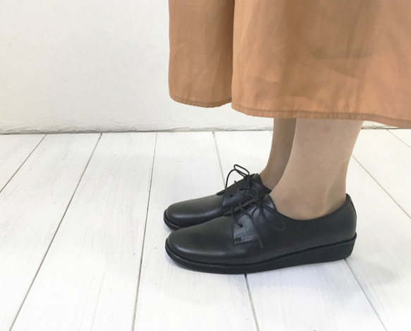 【アシオト】神戸の靴職人が作った♪超軽量・純国産レザーマニッシュシューズ♪（3EA1536） 9枚目の画像