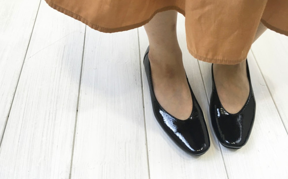 【アシオト】神戸の靴職人が作った♪超軽量・純国産レザーパンプス♪モデルサイズ26.0cmまで対応商品（A3231） 2枚目の画像