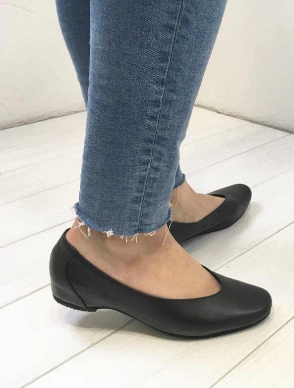 【アシオト】神戸の靴職人が作った♪超軽量・純国産レザーパンプス♪モデルサイズ26.0cmまで対応商品（A3231） 8枚目の画像