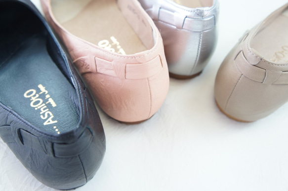 【アシオト】神戸の靴職人が作った♪超軽量・純国産レザーメッシュパンプス♪（A3245）※セール商品 4枚目の画像