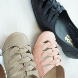 【アシオト】神戸の靴職人が作った♪超軽量・純国産レザーメッシュパンプス♪（A3245）※セール商品 5枚目の画像