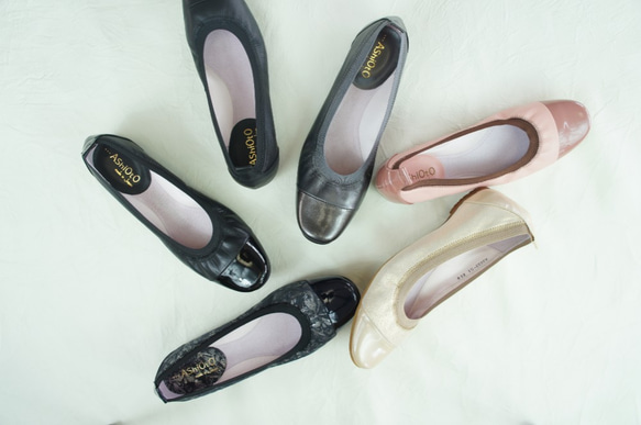 【アシオト】神戸の靴職人が作った♪超軽量・純国産レザーパンプス♪モデルサイズ26.0cmまで対応商品（A3233） 4枚目の画像