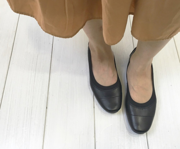 【アシオト】神戸の靴職人が作った♪超軽量・純国産レザーパンプス♪モデルサイズ26.0cmまで対応商品（A3233） 9枚目の画像