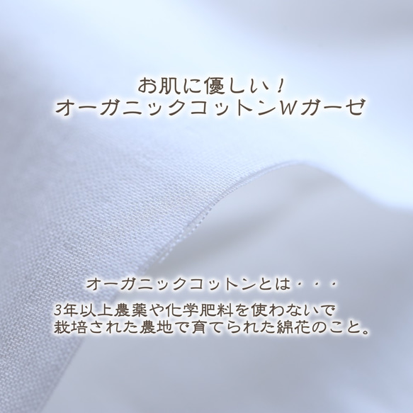 【送料無料】【受注制作】リバティ生地+不織布×オーガニックコットンＷガーゼ★機能的！立体おしゃれマスク 4枚目の画像