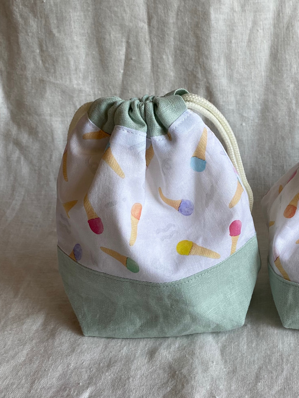 コップ袋／箸が入る給食袋（単品販売）○△□入園入学グッズ