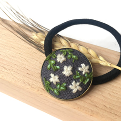 花卉刺繡髮圈 Floral Embroidery Hair band |可訂製 第1張的照片