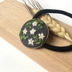 花卉刺繡髮圈 Floral Embroidery Hair band |可訂製 第2張的照片