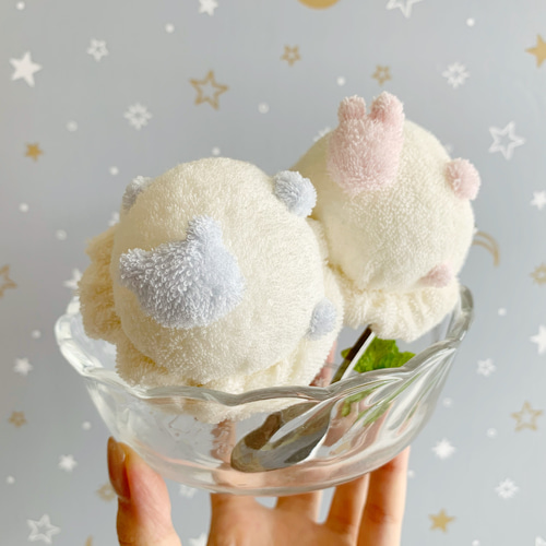 バニラアイスのラトル☆うさぎとくま☆ガラガラ☆ままごと☆出産
