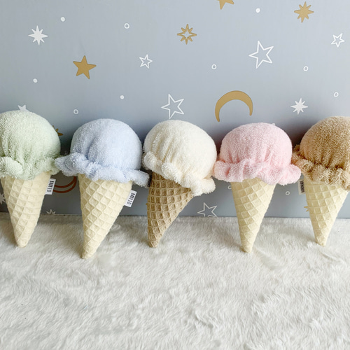 ギザカラス 女の子 アイスクリーム ストラップ アイスクリームラトルの全5種類セット☆ガラガラ☆ままごと