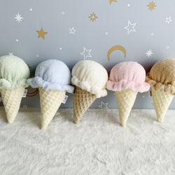 アイスクリームラトル選べる5つの味☆ガラガラ☆ままごと☆出産祝い☆プチギフト☆ファーストトイ☆赤ちゃんのおもちゃ 10枚目の画像