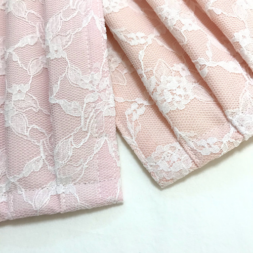 C42★ベビーピンク★チュール★お花＆いちご刺繍レース★ハンドメイドマスク C42☆ベビーピンク☆チュール☆お花＆いちご刺繍レース☆ハンドメイド