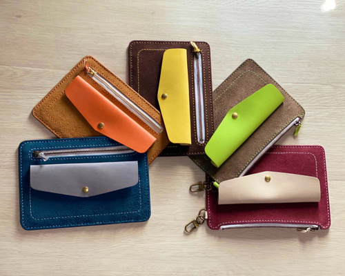 フラットポーチ ペア販売 ポーチ Leathercraft shop M4 通販