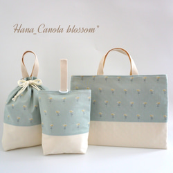 入園入学グッズ5点セット》ネイビーのギンガムチェック柄｜入園