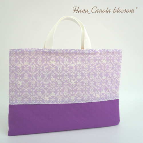 ダマスクグレーピンクレッスンバッグ体操着袋上履き入れ入学入園女子