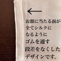 プレミアムマスク　ヘンプ× 極上の肌触り福井県産最高級羽二重シルク100% 男女兼用　抗ウイルス　防臭　抗菌 4枚目の画像