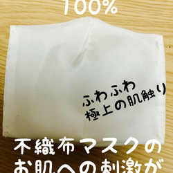 ♦︎2枚入り最高級福井県産シルクインナーマスク　低刺激　抗ウイルス抗菌防臭　花粉対策　ふかふかふんわり　UVケア 3枚目の画像