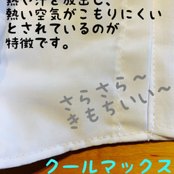 洗って何度も使える！　3層　フルテクト　夏マスク　抗ウイルス加工生地　× さらしガーゼ　× 接触冷感　洗濯50回 2枚目の画像