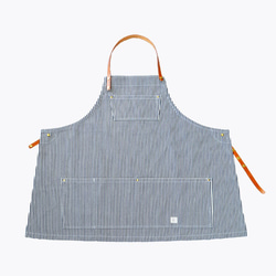 Lether strap short apron (hickory) 4枚目の画像