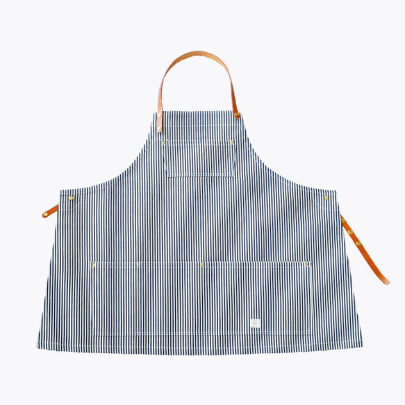 Lether strap short apron (hickory) 4枚目の画像