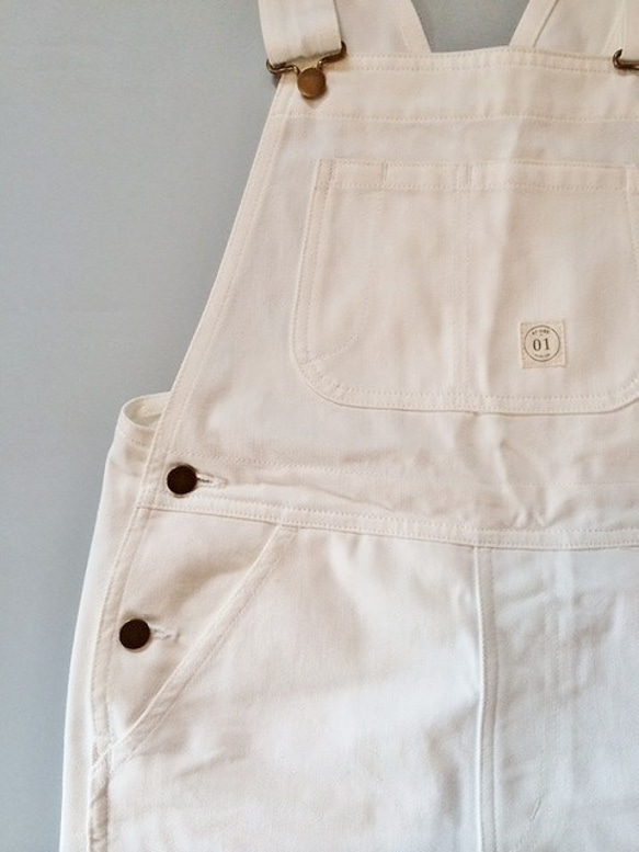 Organic denim over all (white) 2枚目の画像