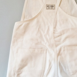 Organic denim over all (white) 3枚目の画像