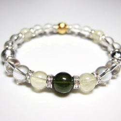 白蛇天珠/エメラルド ブレスレット kirara.gem 通販 19356792｜Creema