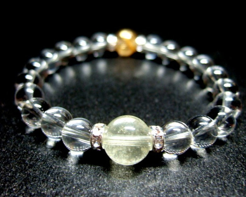 リビアングラス＆ルチルクォーツ ブレスレット kirara.gem 通販