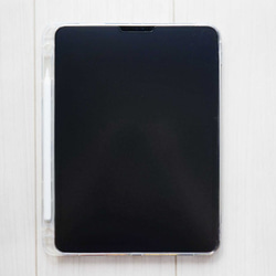 iPad mini・Air・Proソフトケース（Pencil収納付き）水彩画✧フローラルデザイン 3枚目の画像