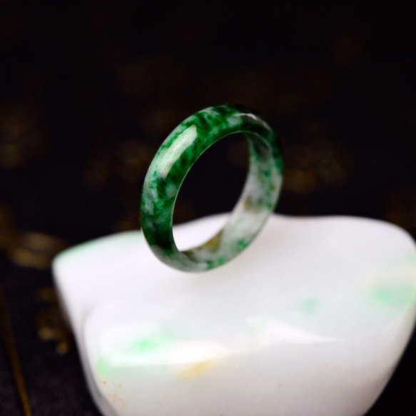 翡翠くりぬきリング ring-345 16.5号 ヒスイ ひすい 指輪 天然石 指輪