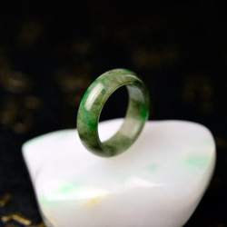 翡翠くりぬきリング　ring-360　11号　ヒスイ　ひすい　指輪 天然石 3枚目の画像
