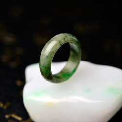 翡翠くりぬきリング　ring-360　11号　ヒスイ　ひすい　指輪 天然石 4枚目の画像