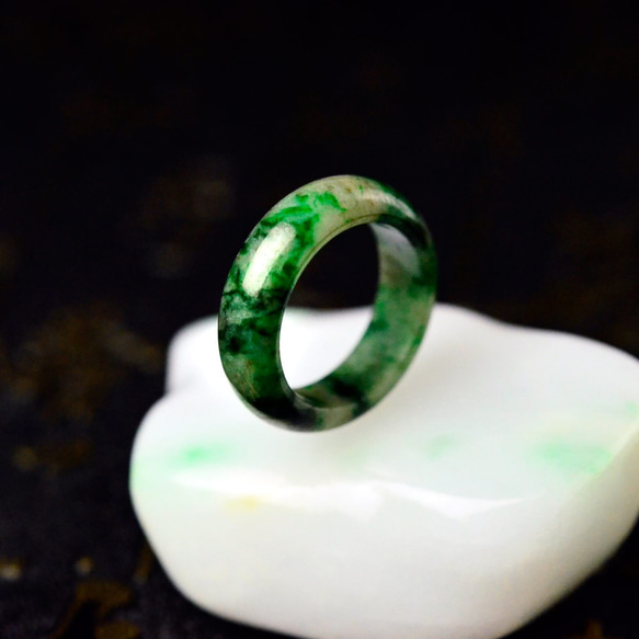 翡翠くりぬきリング ring-383 11.5号 ヒスイ ひすい 指輪 天然石 指輪