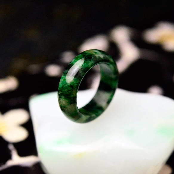 翡翠くりぬきリング　ring-416　指輪　11.5号　ヒスイ ひすい 天然石 5枚目の画像
