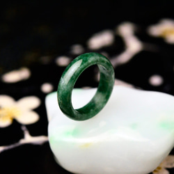 翡翠くりぬきリング　ring-419　指輪　13.5号　ヒスイ ひすい 天然石 4枚目の画像