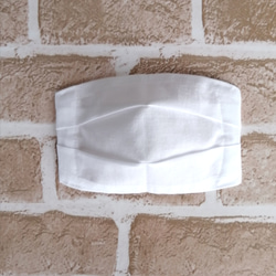 1枚仕立てﾏｽｸｶﾊﾞｰ不織布マスクカバー★ますくかばー　重ね付け　ますく　さらし布　立体　インナーマスク　2枚重ね　白 6枚目の画像