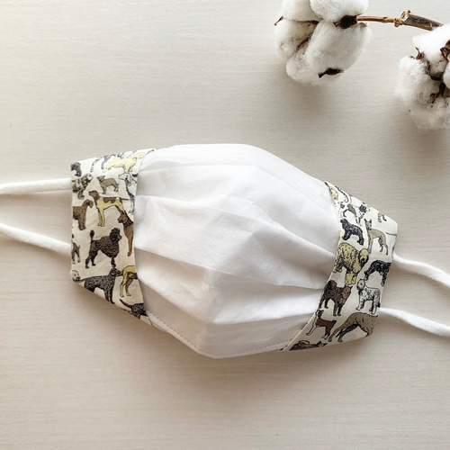 L (大きめ) マスクカバー 国産 リバティ ベストインショー 犬 わんこ  